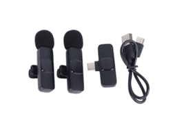 2026 micrófono Lavalier Inalámbrico Clip on, Micrófono Lapel para Grabación Y Vlog, Ideal para Móviles Y Cámaras