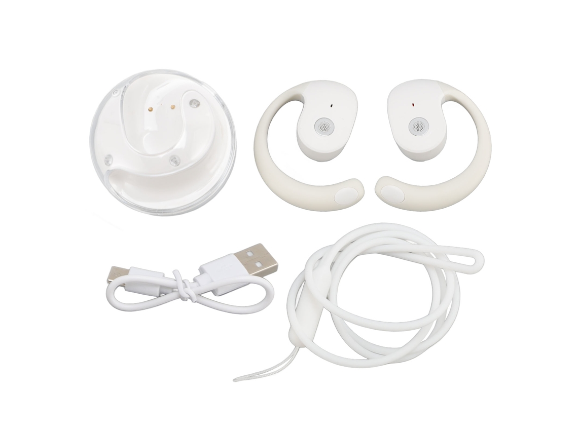 Fones de Ouvido TWS com condução óssea, longa duração, EOOCOO