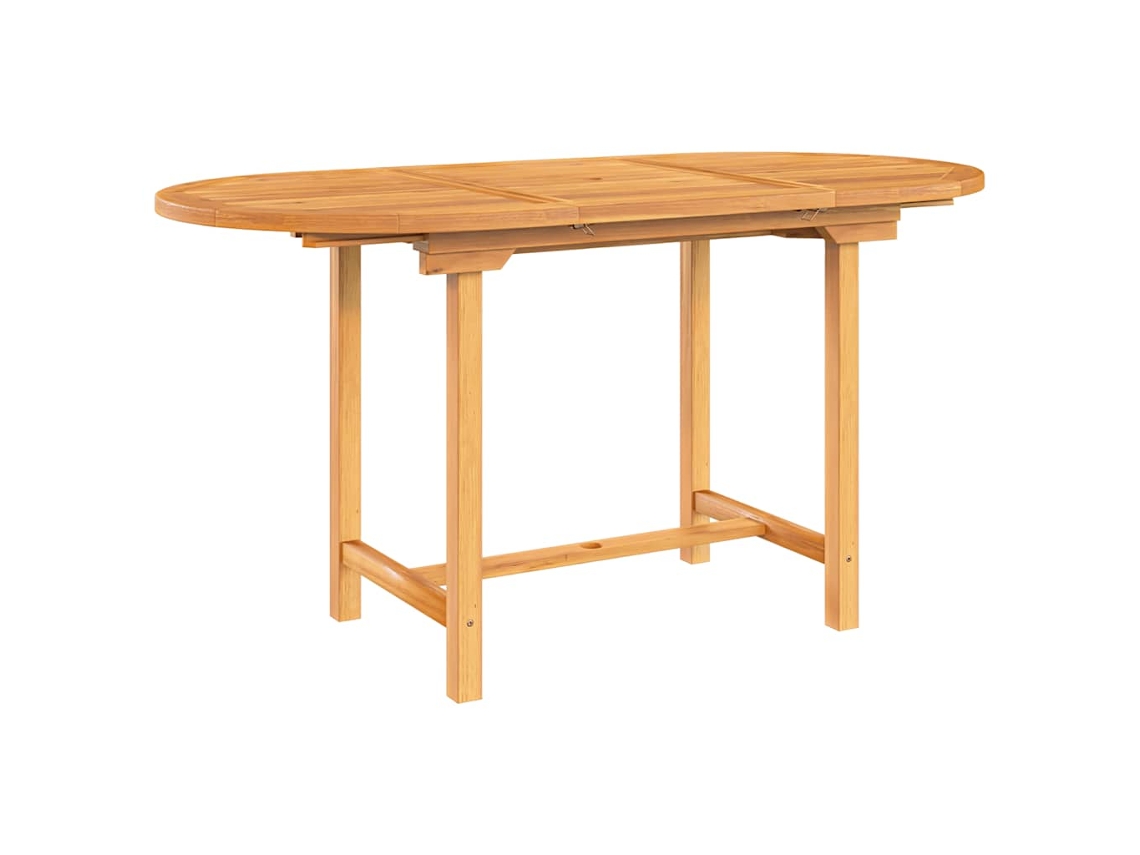 Mesa de jardim extensível MAISON EXCLUSIVE em teca maciça (110 x 160 x 80 x 75 cm)