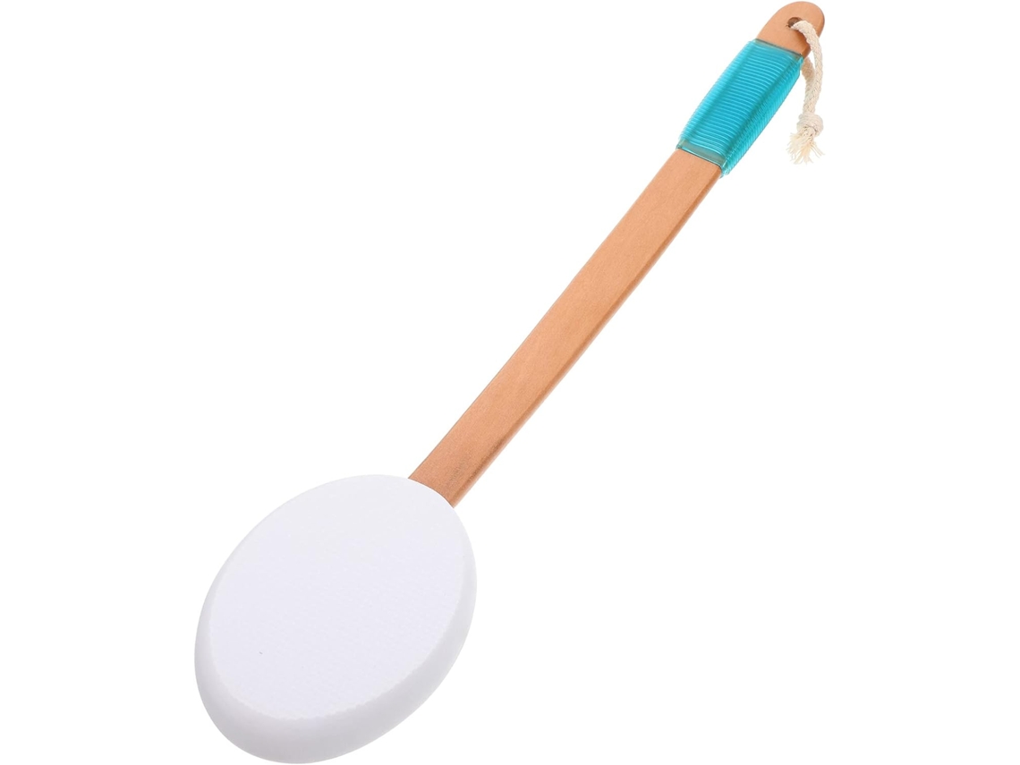 Escova De Costas Madeira Galpada Para Banho Com Cabo Ergonômico, Esfoliação Suave, Escova Para As Costas Banho E