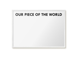 Magnetic Glass Board Our Piece Of The World For The Hall Espelharte (70x50 Cm)