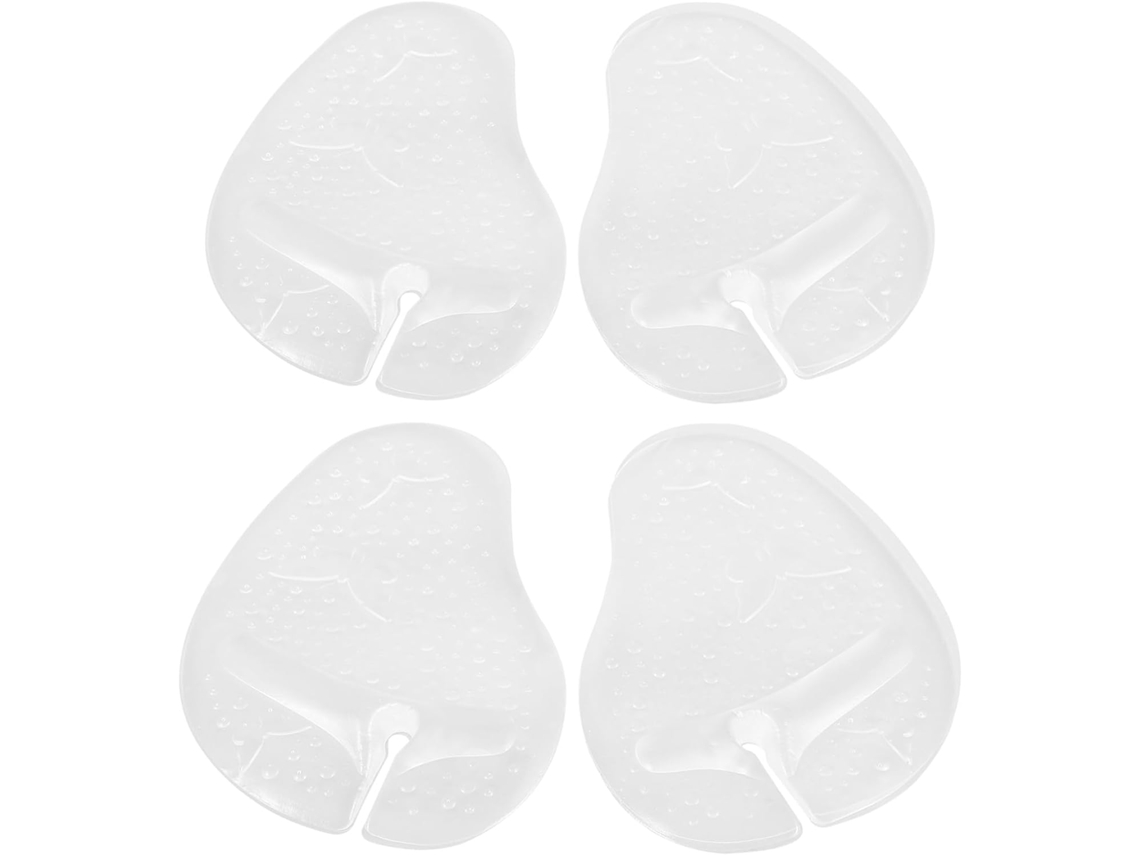 Valiclud Protetores De Pé Transparentes Antiderrapantes, Conjunto De 4-unidades, Gel Macio Para Sandálias De Dedos