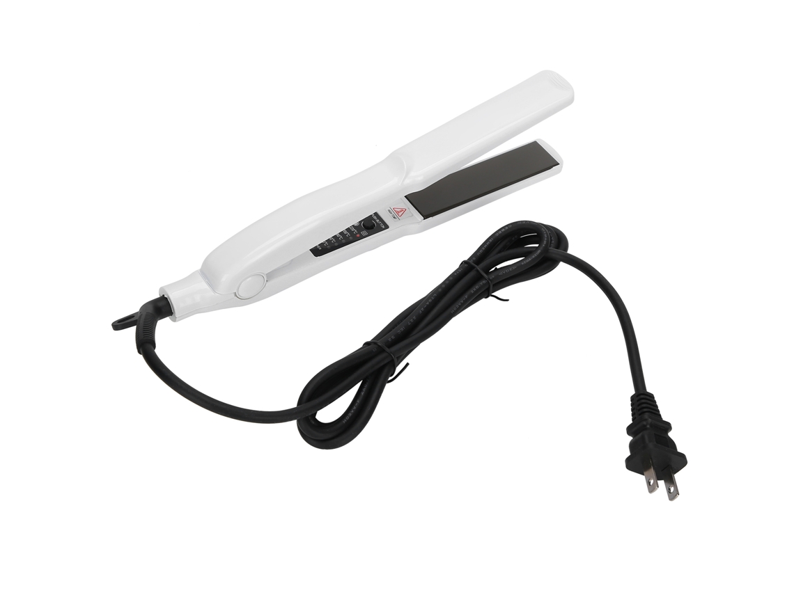 2026 plancha de Cabelo Elétrico Profissional de Uso Duplo para Alisar e Ondular Cabelo (branca)