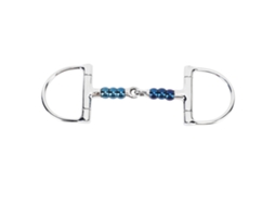 Bochecha de cavalo, aço inoxidável, 125mm, D-ring, anti mordida S/MARCA