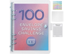 Pasta Para Orçamento Com 100 Envelopes, Planilha De Orçamento Para Controle Despesas E Economia Dinheiro, Pasta De