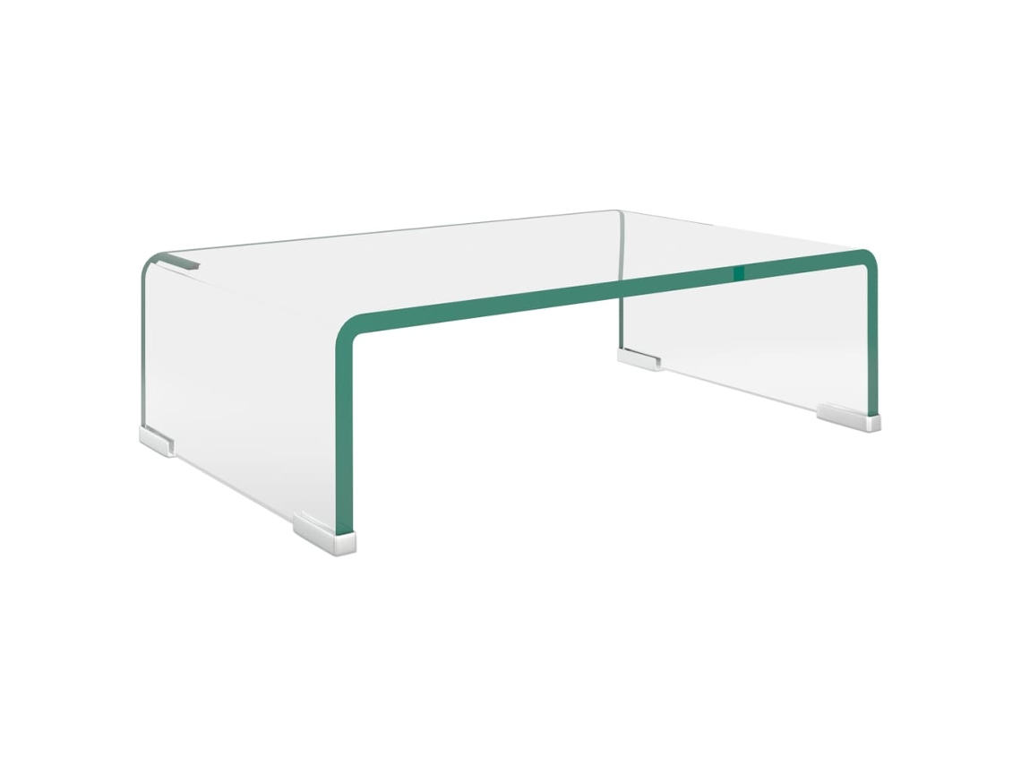 Tv Stand, Tv Stands Vidaxl Transparente Vidro (40 X 25 X 11 Cm)