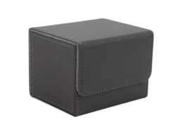 2026altiro-caja Para Baraja Magnética De Cuero Pu Com Tampa Grande Capacidade Para Cartas De Jogo Tarot Cinza
