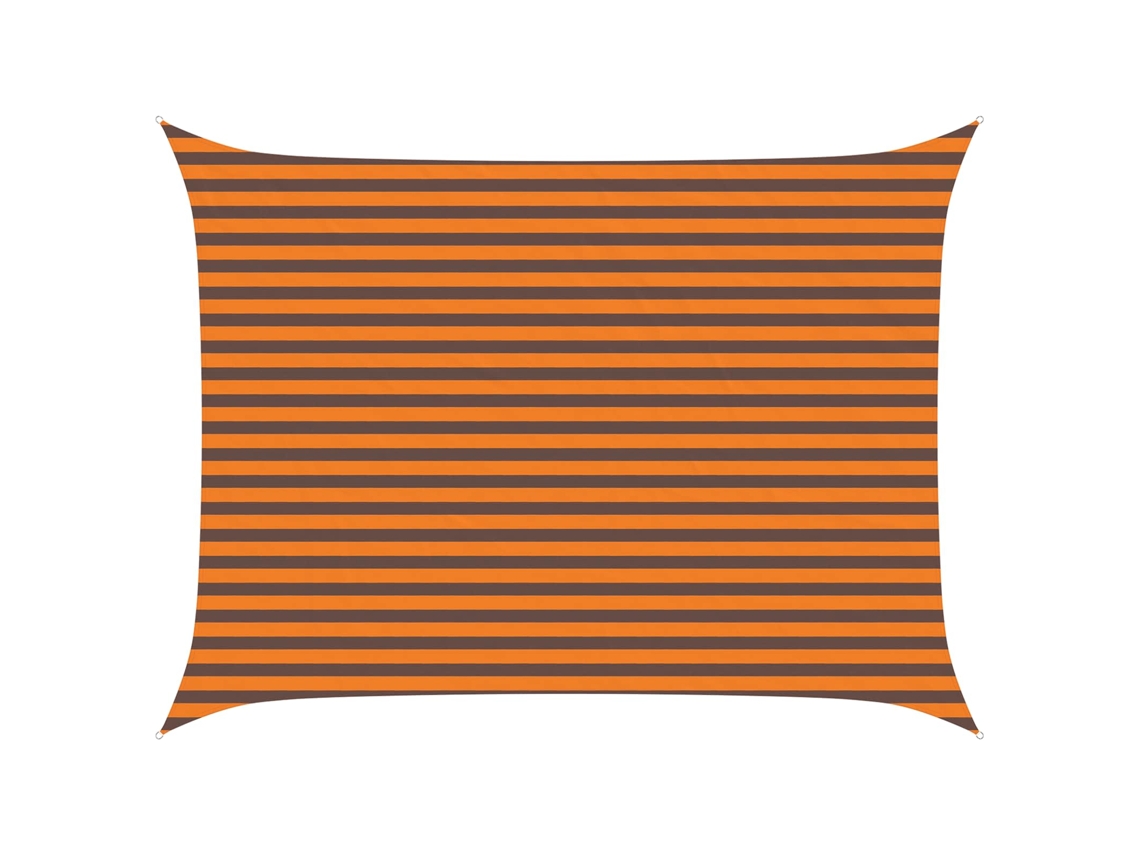 Maison Exclusive - Vela De Sombra Solar Laranja E Marrom 4 × 3 M