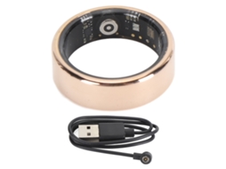 Aetheria anel Inteligente Monitor Saúde Ip68 Bluetooth 5.0 Carregamento Magnético Rosa Ouro Tamanho 10