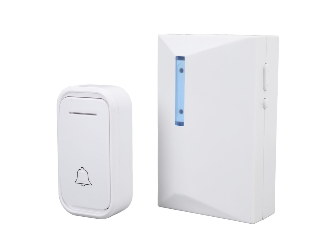 Timbre Inalámbrico 38 Melodías 3 Volúmenes 150m Alcance Batería Portátil Kit Para Hogar