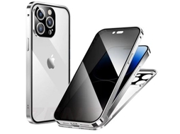 Capa Orysin Magnética 360º Com Vidro De Privacidade | Proteção Total Para Iphone 13