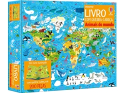 Livro Animais Do Mundo - Livro Com Quebra Cabeca - Usborne De Diversos (português Do Brasil)
