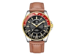 Relógio De Quartzo Ochstin 5019g Fashion Business À Prova D'água Com Pulseira De Couro