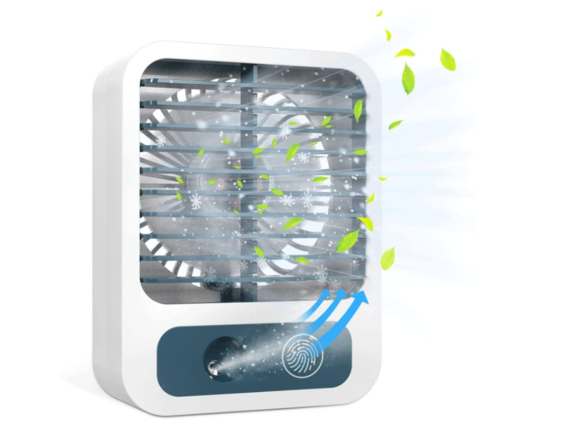 Ventoinha de Mesa Portátil ENZON USB 3 Velocidades 60 Ml branco