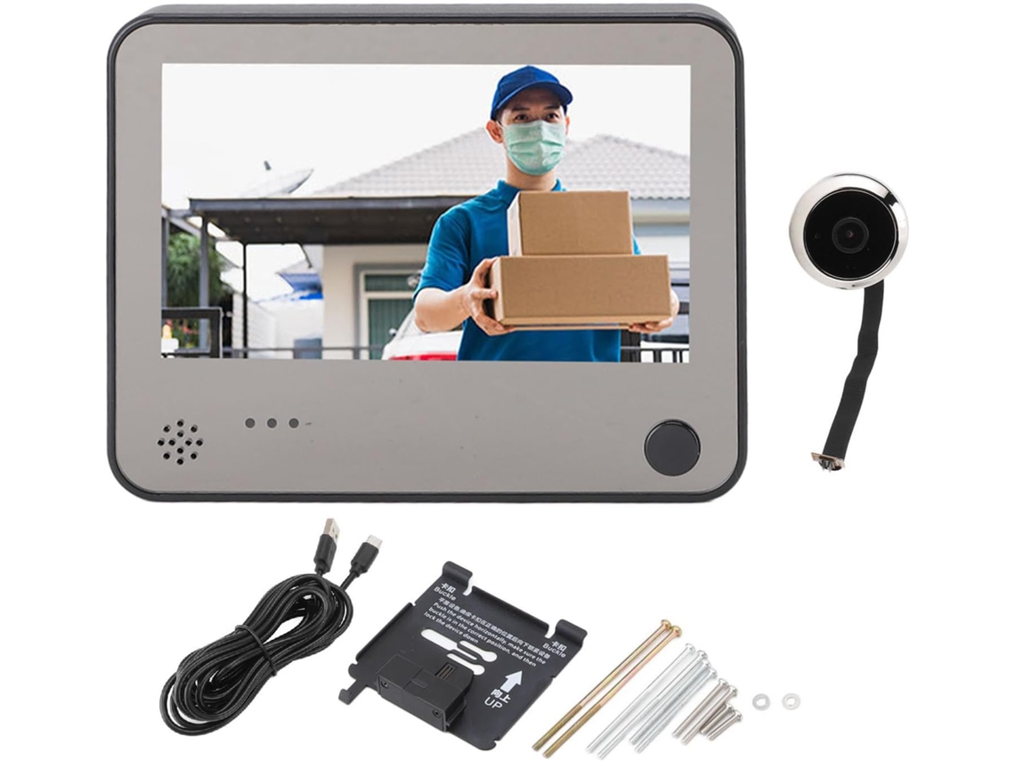 Câmera Digital Inteligente Com Visor Wi-fi, Resolução 1080p, Tela Lcd De 4,3 Polegadas E Amplo Campo De Visão Noturna.