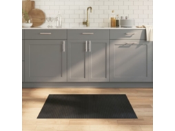 Vidaxl Tapete Retangular 70x100 Cm Bambu Preto