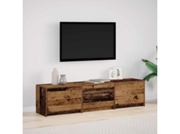 Vidaxl Gabinete para Tv com Led Madeira Antiga 165 X 34 X 40 Cm