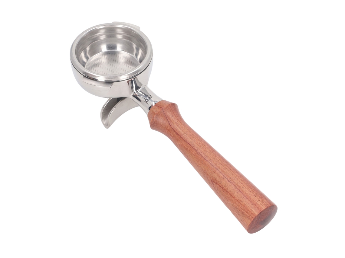 Laxiscreed Cabo De Máquina De Café Bico Duplo 58 Mm, Compatível Com Nuova, Feito Em Jacarandá Brasileiro