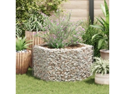 Vidaxl Canteiro Elevado/cesto Gabião Hexagonal 100x90x50 Cm