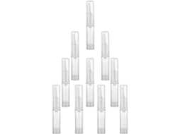Frascos com bomba airless, selados a vácuo, pacote com 10 unidades, 5 ml, plástico, semi-arenosos.