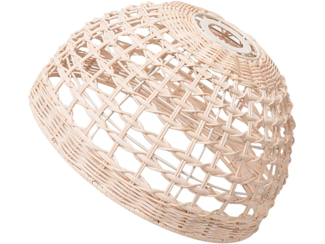 Abajur De Vime Trançado Para Luminárias De Teto Rústicas Com Pendente.