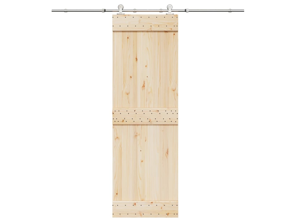 Vidaxl Kit Ferragens P/ Porta Deslizante 200cm Aço Inoxidável Prateado