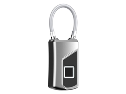 L1 Smart Bloqueio Biométrico de Impressão Digital Usb Recarregável Antifurto Cadeado de Segurança À Prova D' Água Prata Cinza