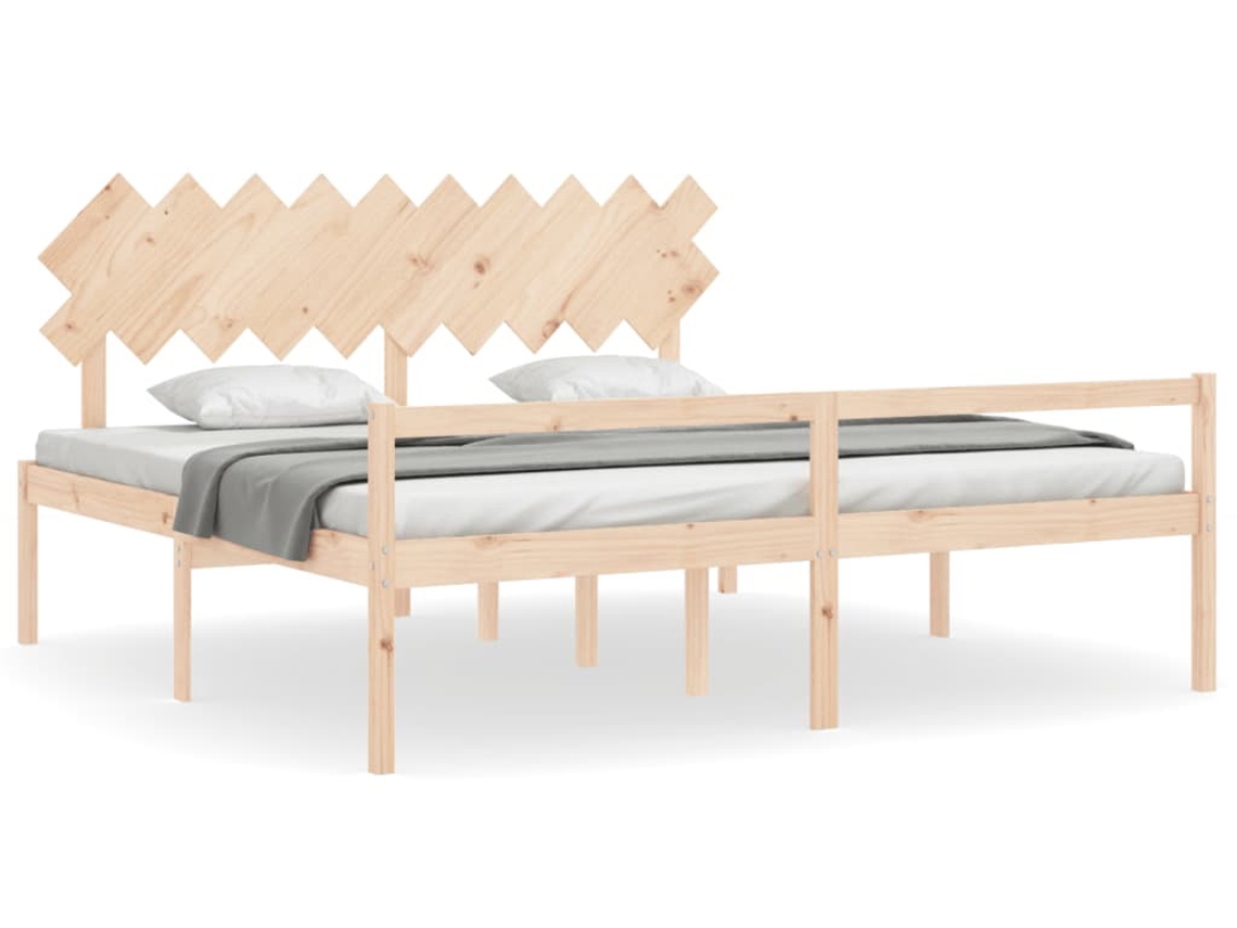 Senior Bed, Senior Beds Vidaxl Marrom Madeira (200 X 200 Cm)