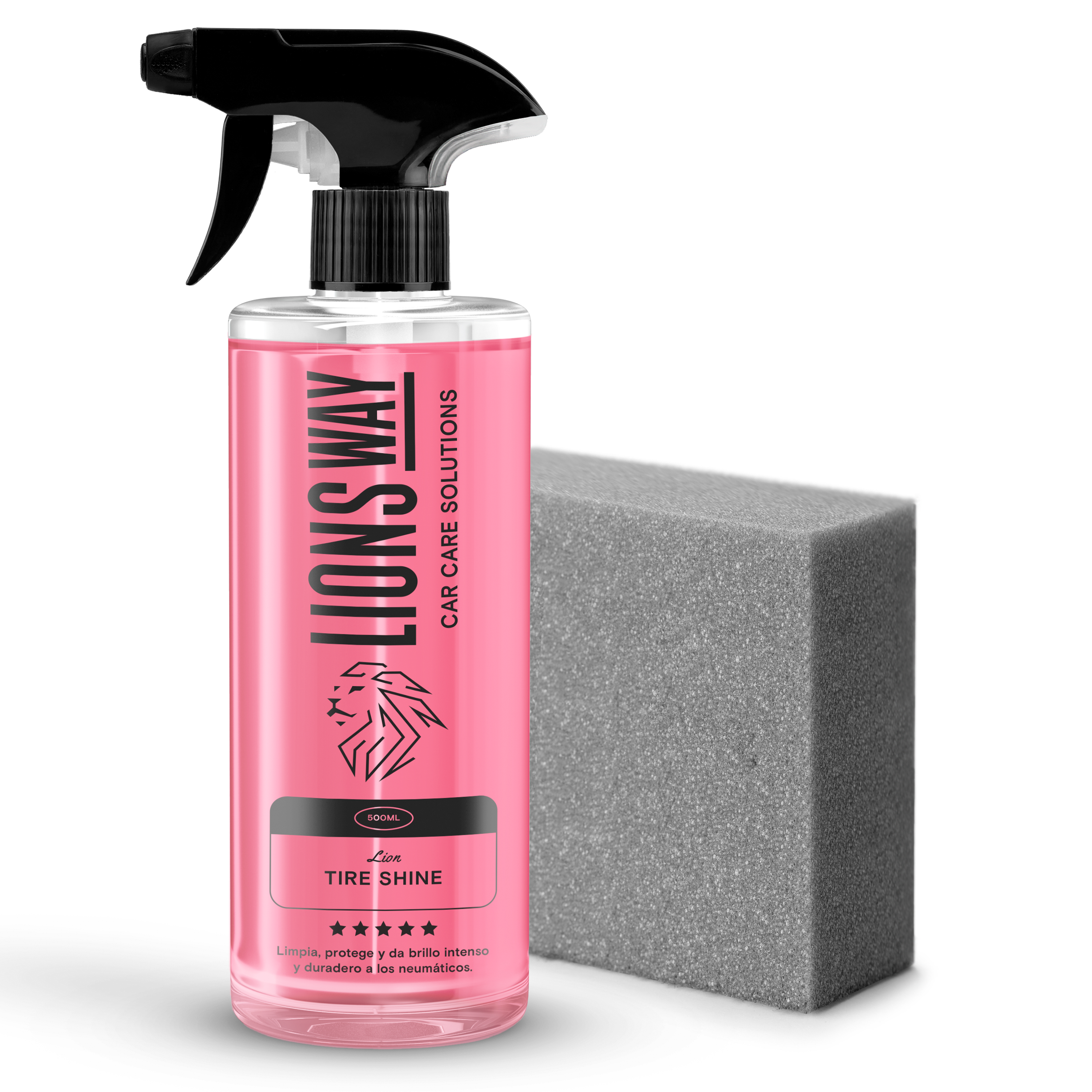 Polimento Pneumático Renovador Inclui Aplicador Profissional LIONS WAY