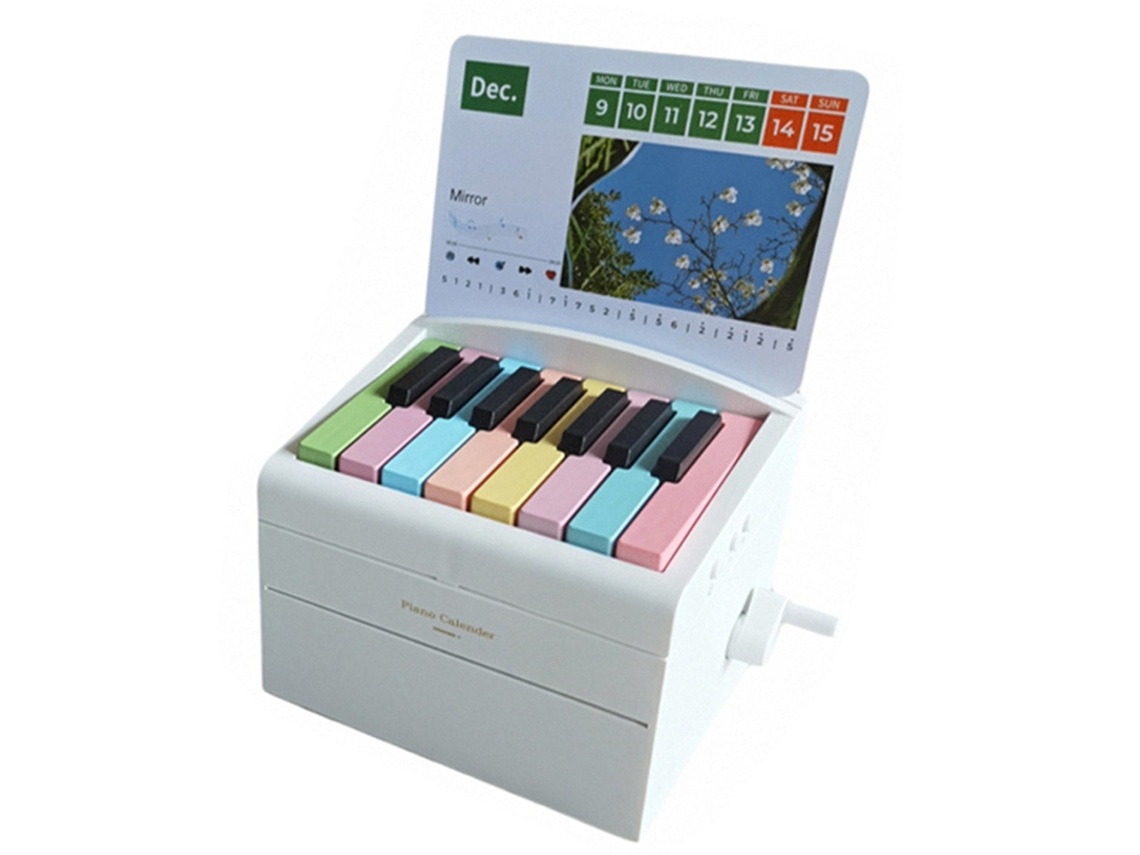 Calendário 224 Mesa Piano Mínimo Tocável Presente Natal