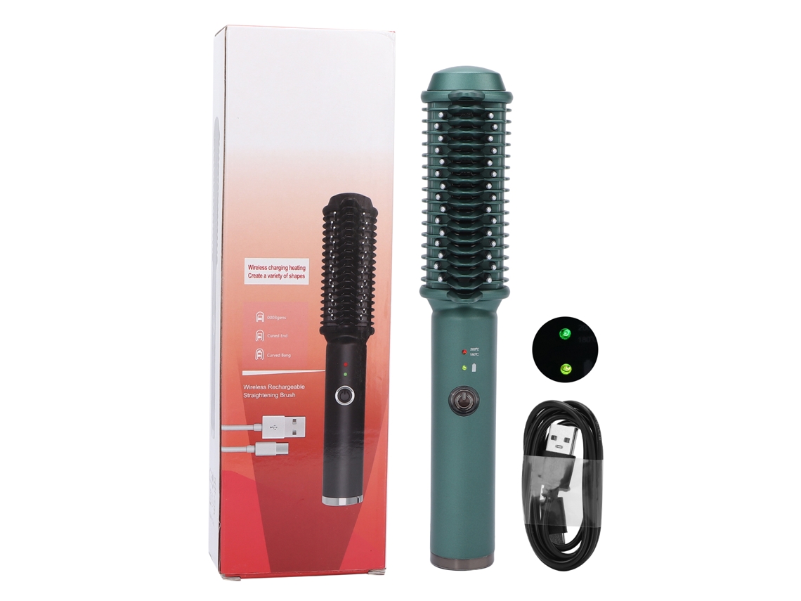 2026 pincel Alisador de Cabelo Ajustável em Temperatura com Carga Usb Sem Fio e Cabo Ergonômico