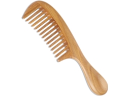 Pente Sândalo Natural Antiestático Aroma, Dentes Largos, Feito Mão ZYBLSSBB