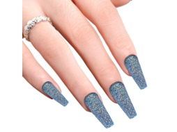 Conjunto de Unhas Falsas Longas Removíveis com Glitter e Kit de Decoração de Unhas. NEVEANCE