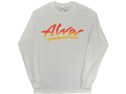 Alva Og Logo Long Sleeve T-shirt White Unisex Adults Size:l