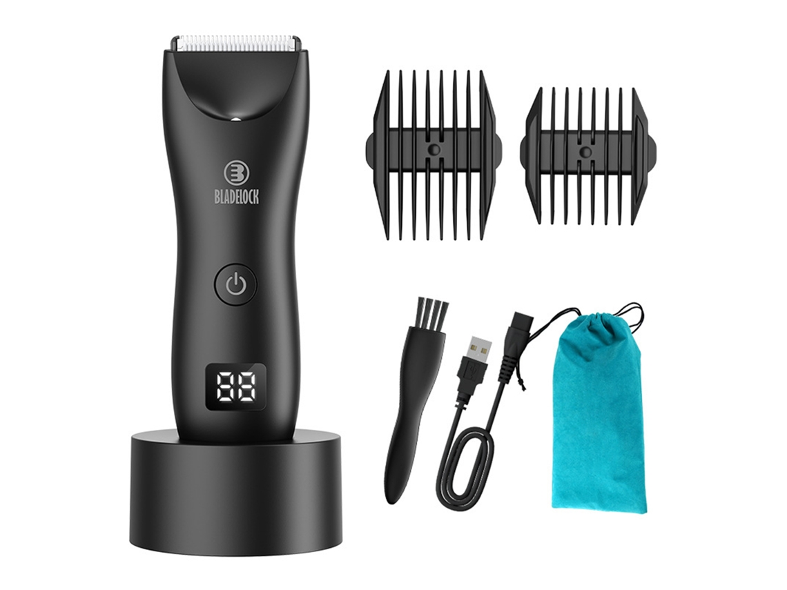 2026 trimmer de Pelo Corporal para Hombres Con Luz Led Kit de Grooming Multiusos Cuchilla Cerámica Ipx7 Recargable Con Estuche de Viaje