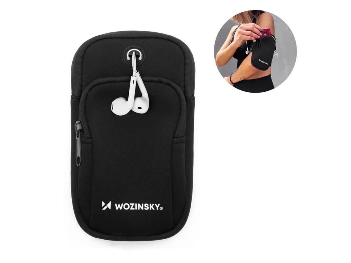 Pulseira De Corrida Wozinsky Com Alça Preta Para Celular (wabbk1)