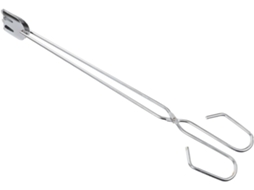 Conjunto De 5 Pinças Longas Cromadas Toyvian Para Churrasco Com Clipes Manuseio Ao Ar Livre