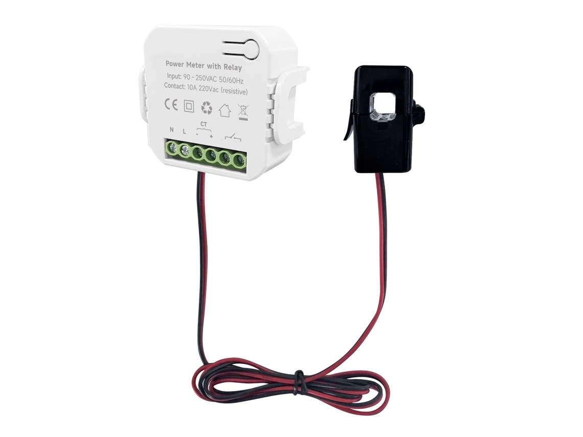 Laxiscreed Medidor De Energia Wifi Inteligente Com Relé E Monitorização De Consumo Para Casa