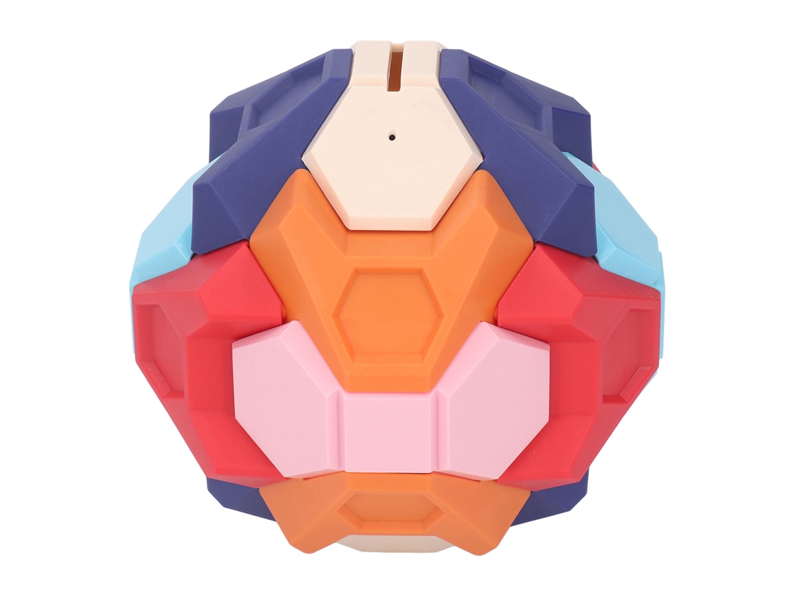 Primerox cofrinho de Blocos Construtivos 3d Puzzle Montável Bola Brilhante para Crianças