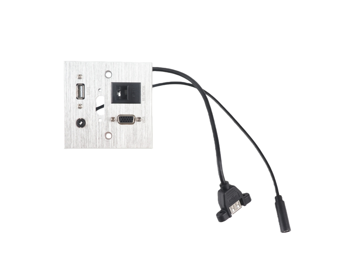Tomada de Parede Multifuncional EOOCOO com Carregamento Usb e Conexão de Rede