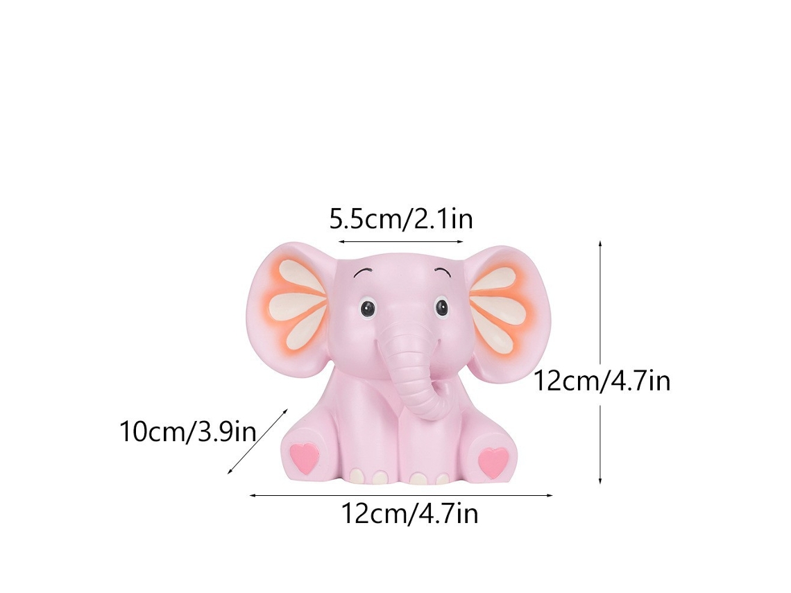 Organizador Porta Caneta Cuich Elefante Porta Caneta Caixa De Armazenamento Decoração De Mesa Enfeites Rosa