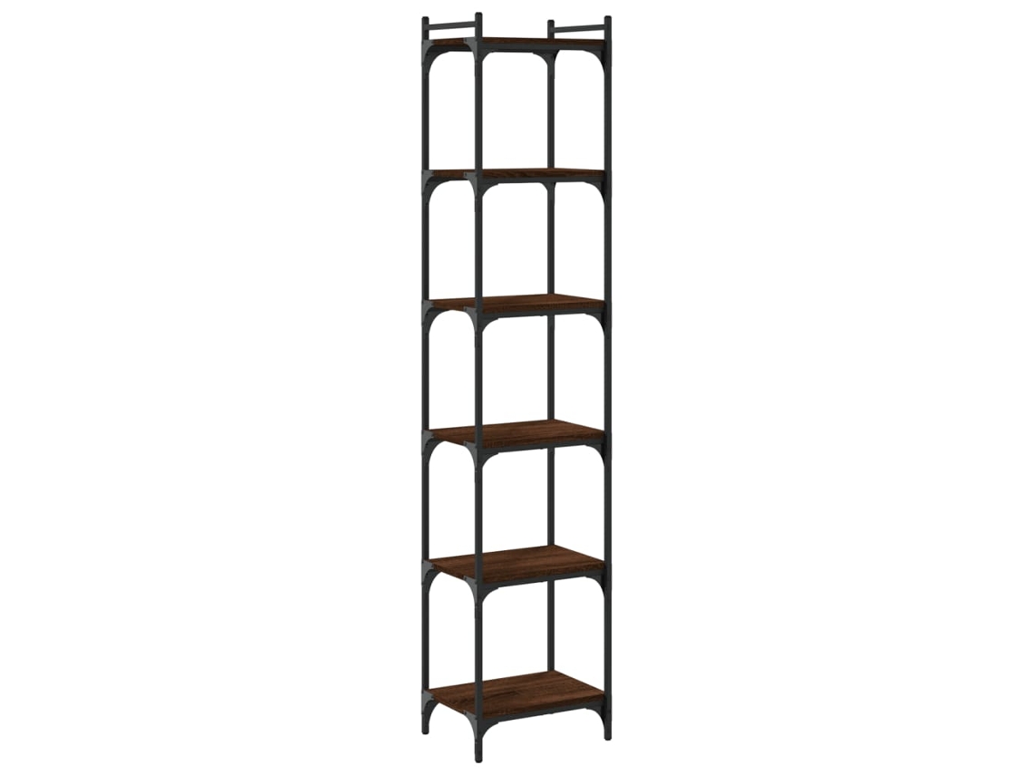 Bookcase, Bookcases Vidaxl Marrom Madeira Processada (n/a)