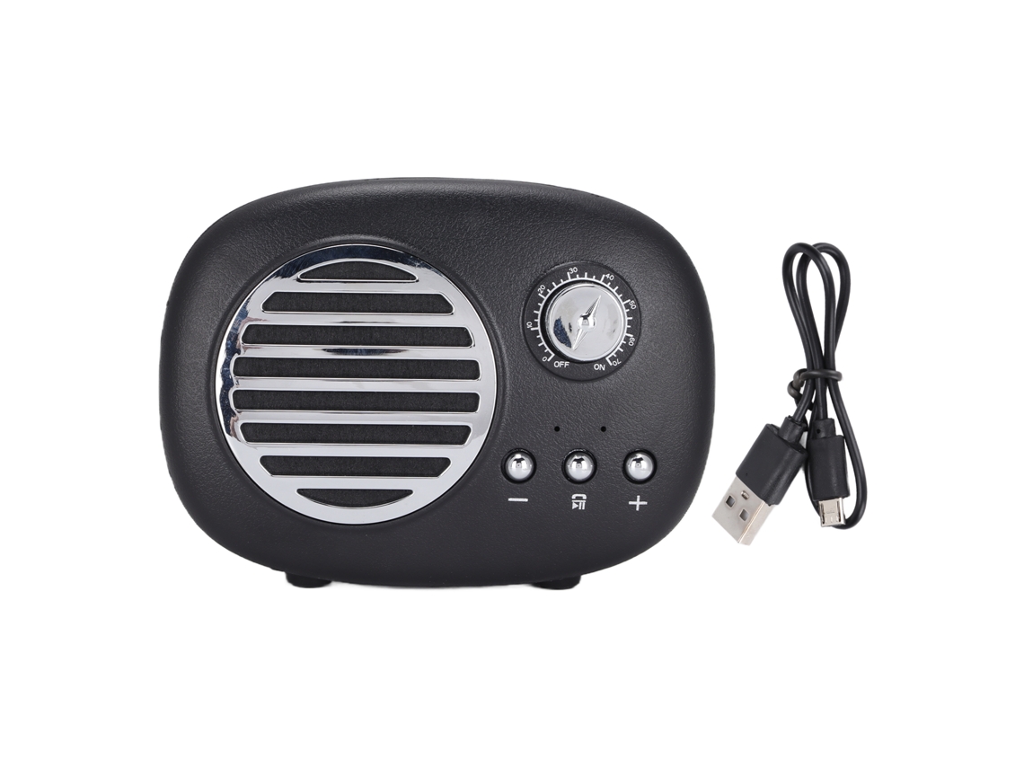 Alto falante Bluetooth Retro Portátil Bass 3d LAXISCREED