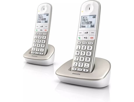 Telefone Fixo Philips XL4902S/22 Bege