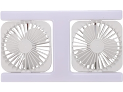 Ventilador De Teto Duplo Ajustável Com Led, Controle Remoto E Base