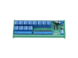 Módulo de Relé 12 In 12 Out Rs485 com Caixa de Guia Din Plc 12v