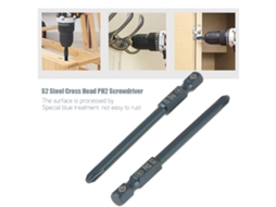 Laxiscreed Conjunto De Pontas Para Parafusadeira Phillips 2, 10 Peças, Aço S2 Steel, Para Precisão E Durabilidade