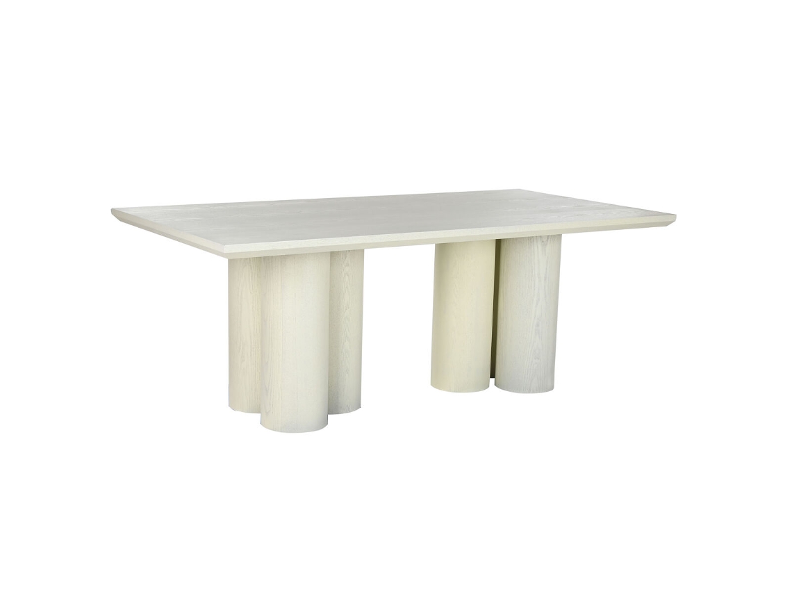 Mesa de Jantar HOME ESPRIT Granito Madeira MDF 200 x 100 x 76 cm