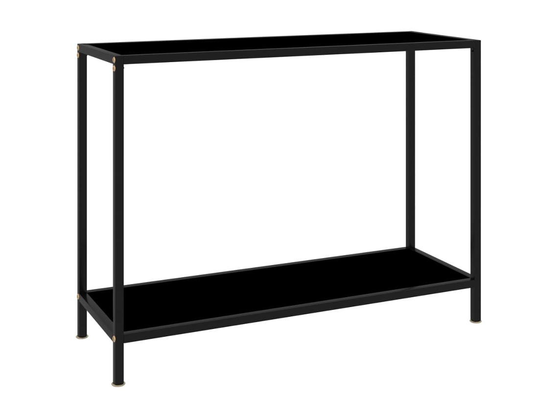 Console Table, Console Tables Vidaxl Preto Vidro (100 X 35 X 75 Cm)