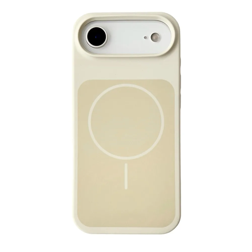 (bege, Iphone 17 Pro Max) Capa Magsafe À Prova De Choque Para Iphone, Em Silicone Líquido Com Toque Suave.